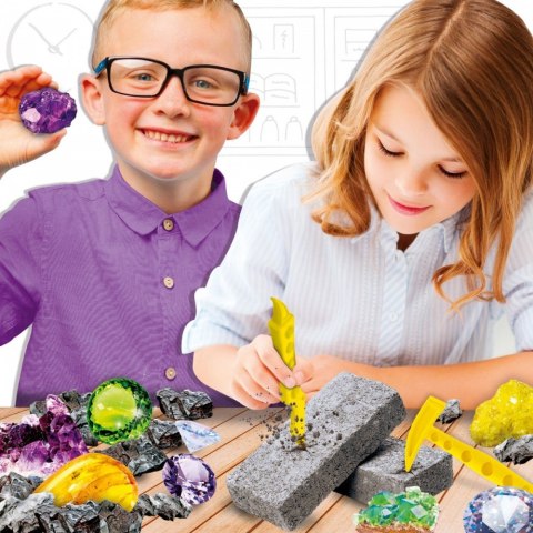 Zestaw naukowy Im a Genius Poznaj minerały z całego świata Zestaw naukowy Im a Genius Poznaj minerały z całego świata