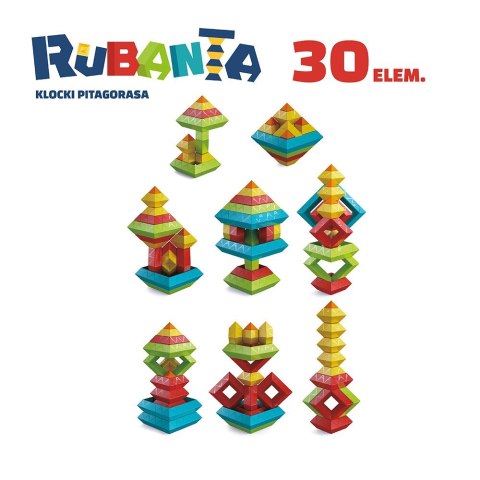 Klocki Pitagorasa Rubanta 30 elementów Klocki Pitagorasa Rubanta 30 elementów