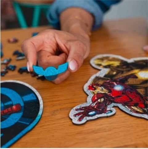 Puzzle 160 elementów Puzzle drewniane konturowe Odważny Iron Man Puzzle 160 elementów Puzzle drewniane konturowe Odważny Iron Man