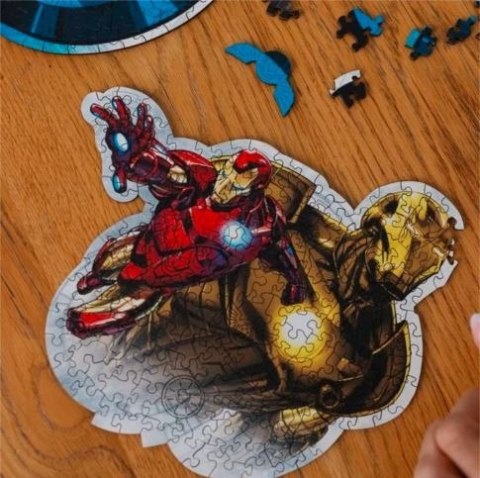 Puzzle 160 elementów Puzzle drewniane konturowe Odważny Iron Man Puzzle 160 elementów Puzzle drewniane konturowe Odważny Iron Man