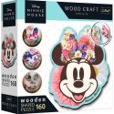 Puzzle 160 elementów Puzzle drewniane konturowe Stylowa Minnie Mouse Puzzle 160 elementów Puzzle drewniane konturowe Stylowa Minnie Mouse