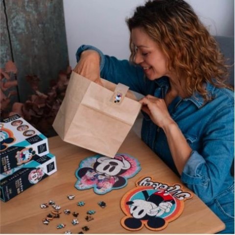 Puzzle 160 elementów Puzzle drewniane konturowe Stylowa Minnie Mouse Puzzle 160 elementów Puzzle drewniane konturowe Stylowa Minnie Mouse