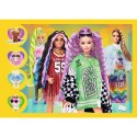 Puzzle 4w1 Barbie wesoły świat Puzzle 4w1 Barbie wesoły świat