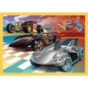 Puzzle 4w1 Hot Wheels pojazdy Puzzle 4w1 Hot Wheels pojazdy