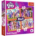 Puzzle 4w1 Poznaj kucyki Pony Puzzle 4w1 Poznaj kucyki Pony