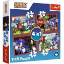 Puzzle 4w1 Przygody Sonica Puzzle 4w1 Przygody Sonica