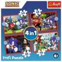 Puzzle 4w1 Przygody Sonica Puzzle 4w1 Przygody Sonica
