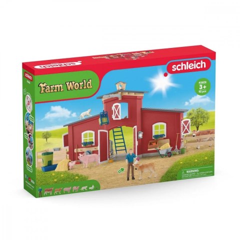 Zestaw figurek Duża stodoła ze zwierzętami i akcesoriami Farm World Zestaw figurek Duża stodoła ze zwierzętami i akcesoriami Farm World