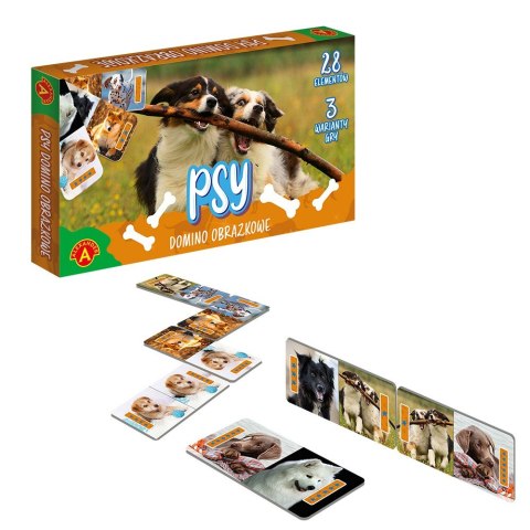 Gra Domino obrazkowe. Psy Gra Domino obrazkowe. Psy
