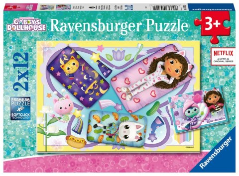 Puzzle 2x12 elementów Koci Domek Gabi Puzzle 2x12 elementów Koci Domek Gabi