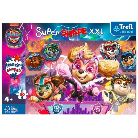 Puzzle 60 elementów XXL Super Shape Psi Patrol Puzzle 60 elementów XXL Super Shape Psi Patrol
