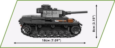 Klocki Historical Collection WWII Panzer III Ausf. J 590 klocków Klocki Historical Collection WWII Panzer III Ausf. J 590 klocków