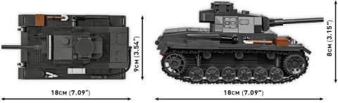 Klocki Historical Collection WWII Panzer III Ausf. J 590 klocków Klocki Historical Collection WWII Panzer III Ausf. J 590 klocków