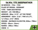 Klocki Historical Collection WWII Sd.Kfz.173 Jagdpanther 950 klocki Klocki Historical Collection WWII Sd.Kfz.173 Jagdpanther 950 klocki