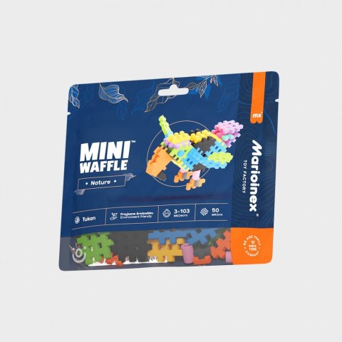 Klocki Mini Waffle Nature - Tukan 50 elementów Klocki Mini Waffle Nature - Tukan 50 elementów