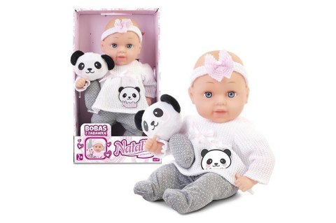 Lalka Natalia bobas 33 cm z zabawką Lalka Natalia bobas 33 cm z zabawką