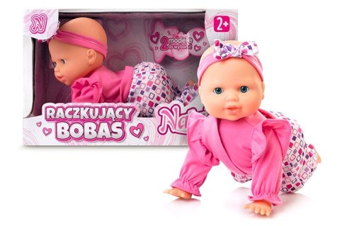 Lalka Natalia bobas raczkujący 32 cm różowy Lalka Natalia bobas raczkujący 32 cm różowy