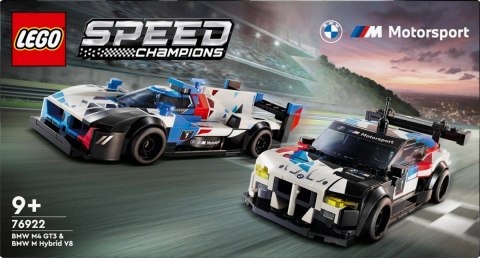 Klocki Speed Champions 76922 Samochody wyścigowe BMW M4 GT3 & BMW M Hybrid V8 Klocki Speed Champions 76922 Samochody wyścigowe BMW M4 GT3 & BMW M Hybrid V8
