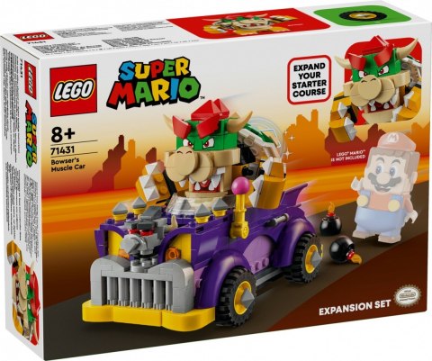 Klocki Super Mario 71431 Muscle car Bowsera - zestaw rozszerzający Klocki Super Mario 71431 Muscle car Bowsera - zestaw rozszerzający