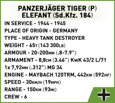 Klocki Panzerjager Tiger (P) Elefant Klocki Panzerjager Tiger (P) Elefant