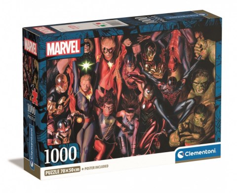 Puzzle 1000 elementów Compact Marvel The Avengers Puzzle 1000 elementów Compact Marvel The Avengers