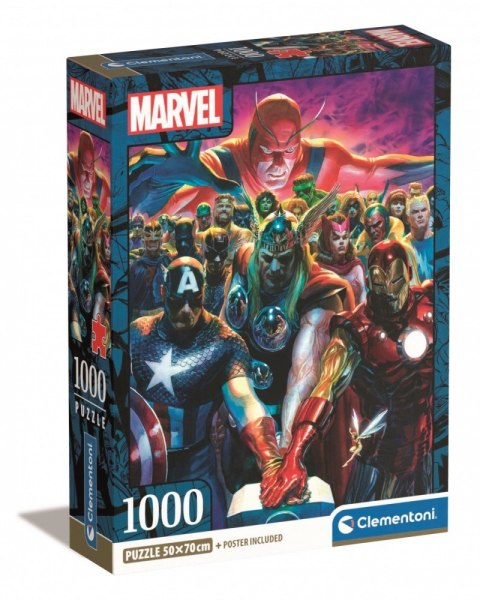 Puzzle 1000 elementów Compact Marvel The Avengers Puzzle 1000 elementów Compact Marvel The Avengers