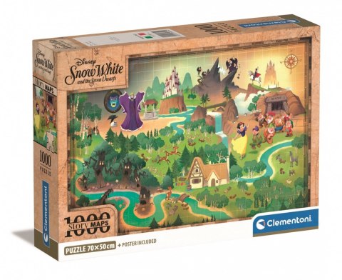 Puzzle 1000 elementów Compact Story Maps Królewna Śnieżka Puzzle 1000 elementów Compact Story Maps Królewna Śnieżka