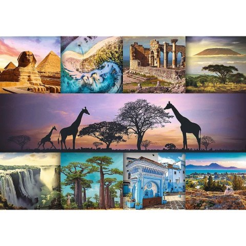 Puzzle 1000 elementów Kolaż Afryka Puzzle 1000 elementów Kolaż Afryka