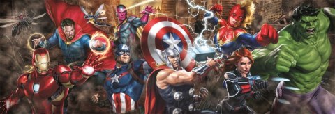 Puzzle 1000 elementów Panorama Compact The Avengers Puzzle 1000 elementów Panorama Compact The Avengers