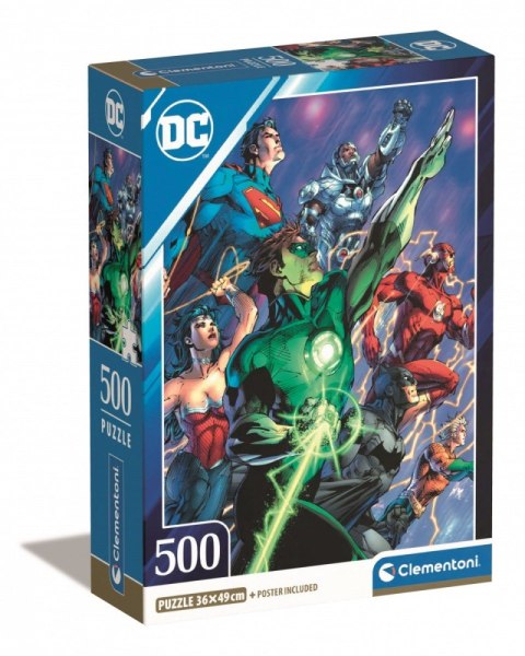 Puzzle 500 elementów Compact DC Comics Liga Sprawiedliwych (Justice League) Puzzle 500 elementów Compact DC Comics Liga Sprawiedliwych (Justice League)