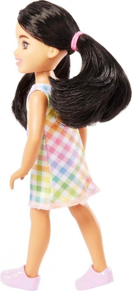 Lalka Barbie Chelsea sukienka w kratę Lalka Barbie Chelsea sukienka w kratę