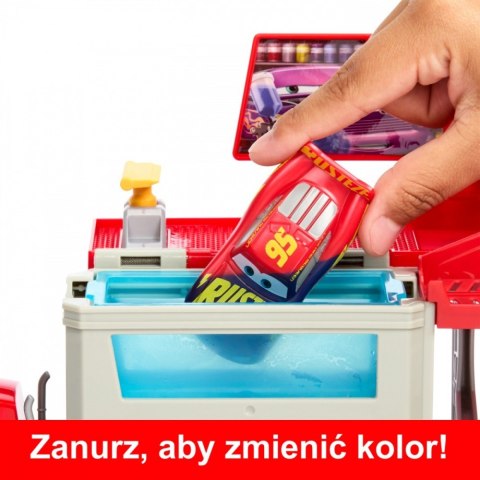 Pojazdy Auta Mobilny lakiernik Samochód z otwieraną naczepą Pojazdy Auta Mobilny lakiernik Samochód z otwieraną naczepą