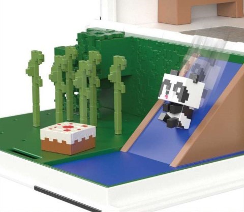Zestaw figurek Minecraft Domek zabaw pandy + 2 figurki Zestaw figurek Minecraft Domek zabaw pandy + 2 figurki