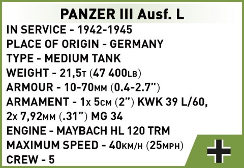 Klocki Panzer III Ausf.L Klocki Panzer III Ausf.L