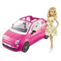 Lalka Barbie + Samochód Fiat 500 kabriolet Lalka Barbie + Samochód Fiat 500 kabriolet