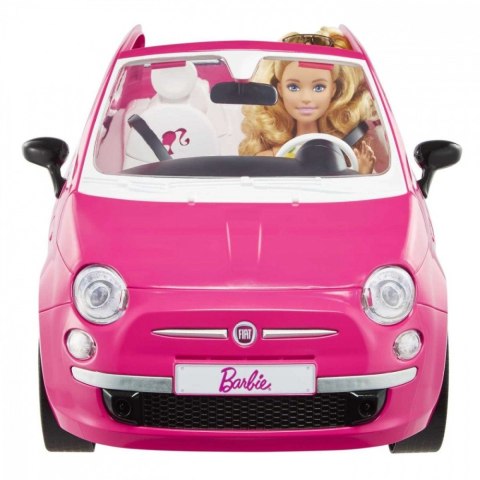Lalka Barbie + Samochód Fiat 500 kabriolet Lalka Barbie + Samochód Fiat 500 kabriolet
