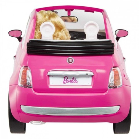 Lalka Barbie + Samochód Fiat 500 kabriolet Lalka Barbie + Samochód Fiat 500 kabriolet