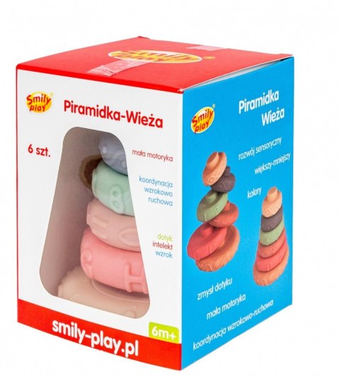Piramidka Wieża kolory pastelowe Piramidka Wieża kolory pastelowe
