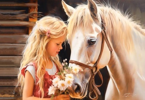 Puzzle 1000 elementów Koń mój przyjaciel Puzzle 1000 elementów Koń mój przyjaciel