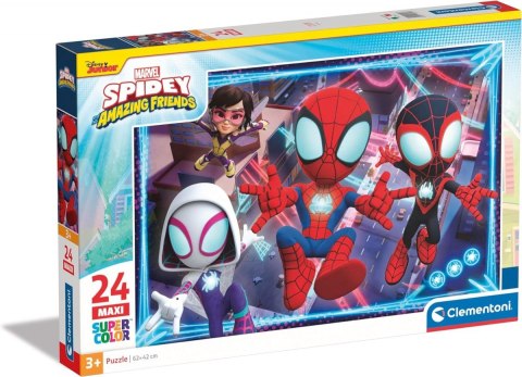 Puzzle 24 elementy Maxi Super Kolor Spidey i super-kumple Puzzle 24 elementy Maxi Super Kolor Spidey i super-kumple