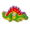 Układanka drewniana Dinozaur uchwyty Układanka drewniana Dinozaur uchwyty
