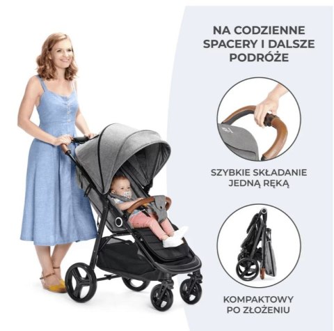 Wózek spacerowy GRANDE PLUS GREY Wózek spacerowy GRANDE PLUS GREY