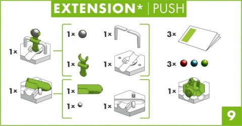 Zestaw konstrukcyjny Gravitrax Zestaw dodatków Push Zestaw konstrukcyjny Gravitrax Zestaw dodatków Push