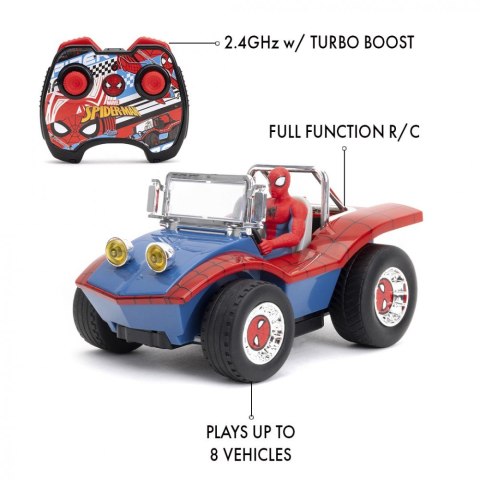 Pojazd RC Spider Man RC Buggy 1/24 z figurką Pojazd RC Spider Man RC Buggy 1/24 z figurką