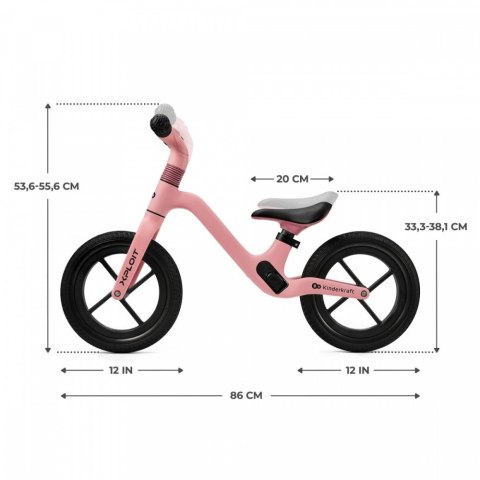 Rowerek biegowy XPLOIT BUBBLEGUM PINK Rowerek biegowy XPLOIT BUBBLEGUM PINK