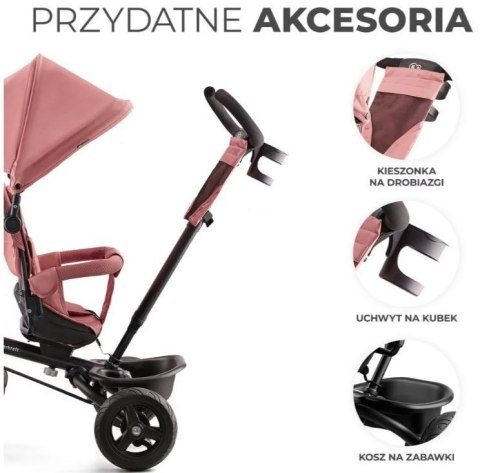 Rowerek trójkołowy AVEO ROSE PINK Rowerek trójkołowy AVEO ROSE PINK