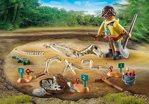 Zestaw figurek Dinos 71527 Wykopalisko ze szkieletem dinozaura Zestaw figurek Dinos 71527 Wykopalisko ze szkieletem dinozaura
