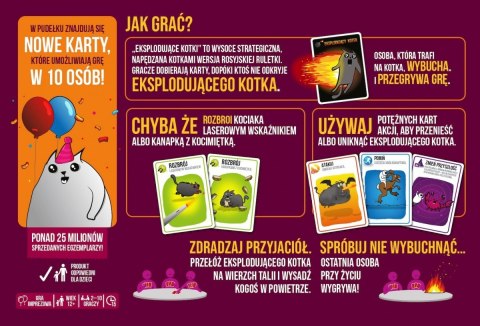Gra Eksplodujące Kotki: Imprezka (cicha wersja) Gra Eksplodujące Kotki: Imprezka (cicha wersja)