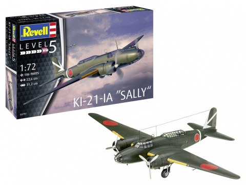 Model plastikowy Ki-21-LA Sally 1/72 Model plastikowy Ki-21-LA Sally 1/72