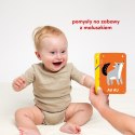Książeczka Kontrasty na sznureczku 6m+ Książeczka Kontrasty na sznureczku 6m+